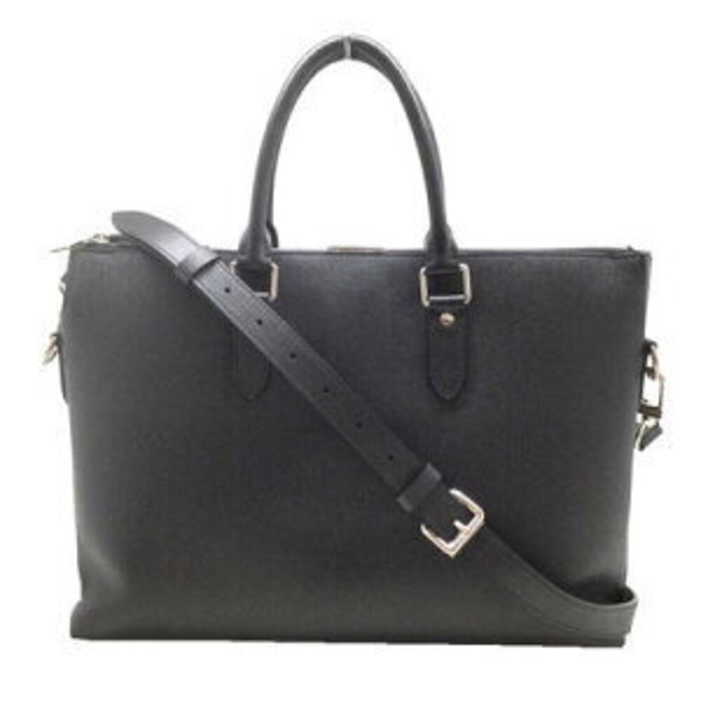 LOUIS VUITTON Anton Briefcase Shoulder Bag Taiga Leather Black